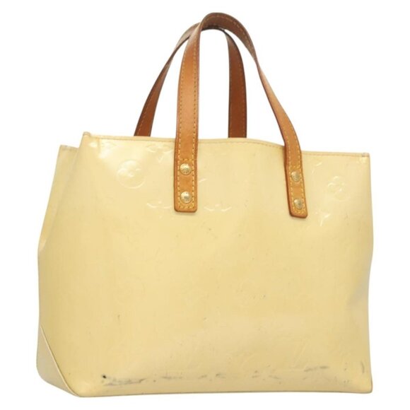 LOUIS VUITTON Monogram Vernis Reade PM Hand Bag Perle LV Auth - Picture 1 of 16